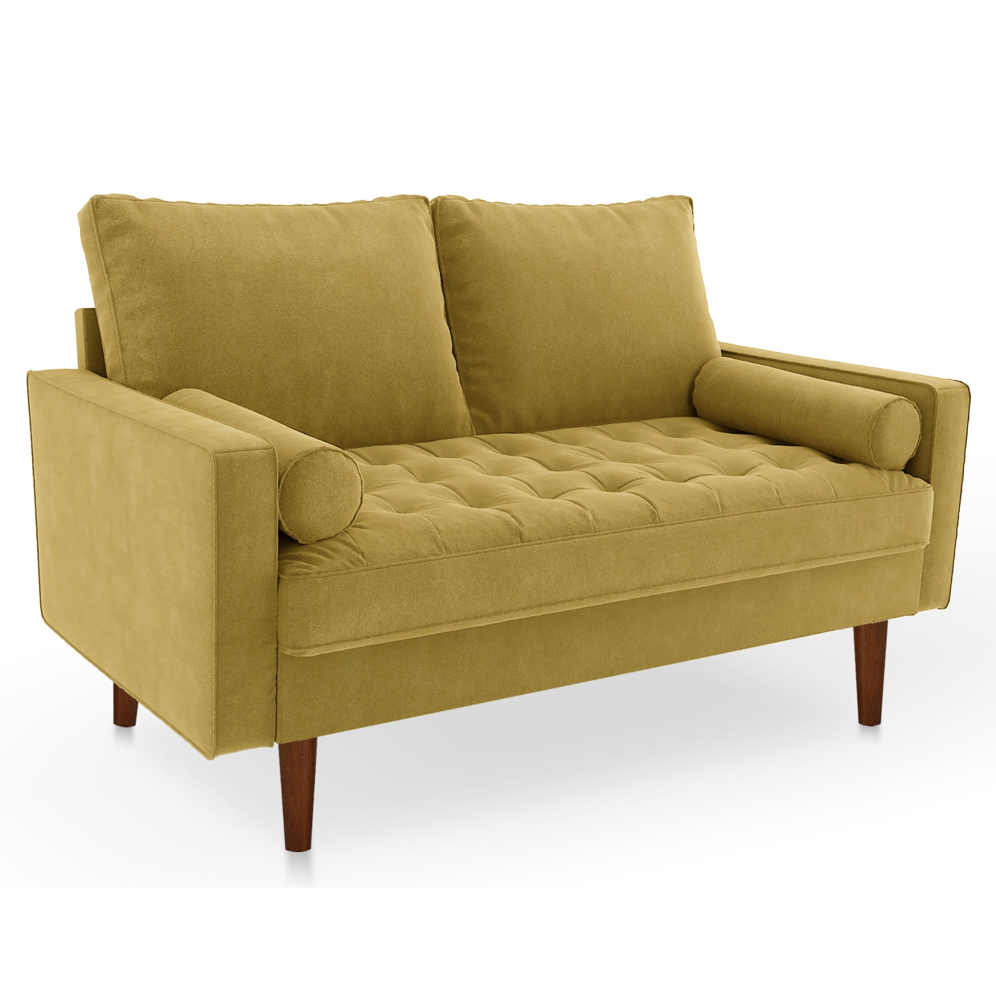 Koby Home Sectional Loveseat Couch Sofa Mid-Century 58" Sofas Couches for Living Room Goldenrod Yellow