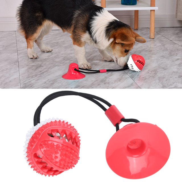 Juguete Masticable para Perros ANGGREK Bola con Ventosa para Masticar