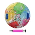 thumbnail image 2 of Almencla Inflatable Snow Tube Outdoor Inflatable Sled for Game Holidays Birthday Gift Raindrops, 2 of 8