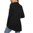 thumbnail image 3 of Women Lightweight Summer Cardigans Open Front Casual Solid Color Long Sleeve Knit Sweater Cover Up with Pockets, 3 of 5