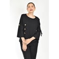thumbnail image 4 of Set de lino con botones decorativos Roman Fashion /Juvenil, 0230 (Negro) negro CH, 4 of 5