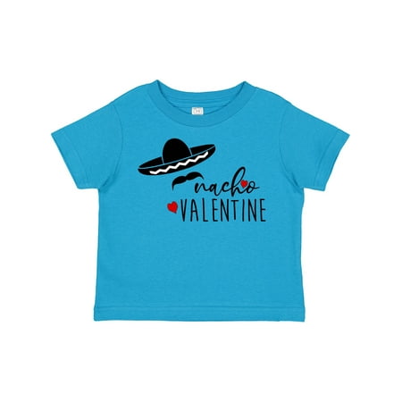 

Inktastic Funny Nacho Valentine Sombrero Hat Mustache and Hearts Gift Toddler Boy or Toddler Girl T-Shirt