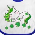 thumbnail image 4 of Inktastic St Patricks Day Irish Unicorn Girls Baby Bib, 4 of 4