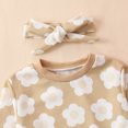 thumbnail image 5 of Yievot Spring Fall Toddler Baby Girl Set Crewneck Cute Flower Printed Long Sleeve Nightwear Outfits for Kids 3-24 Months 2024 Baby Outfits Clothes on Clearance, 5 of 7