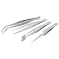thumbnail image 1 of Juego de 4 Pinzas Precisión SURTEK Tipo Tweezer, 1 of 3