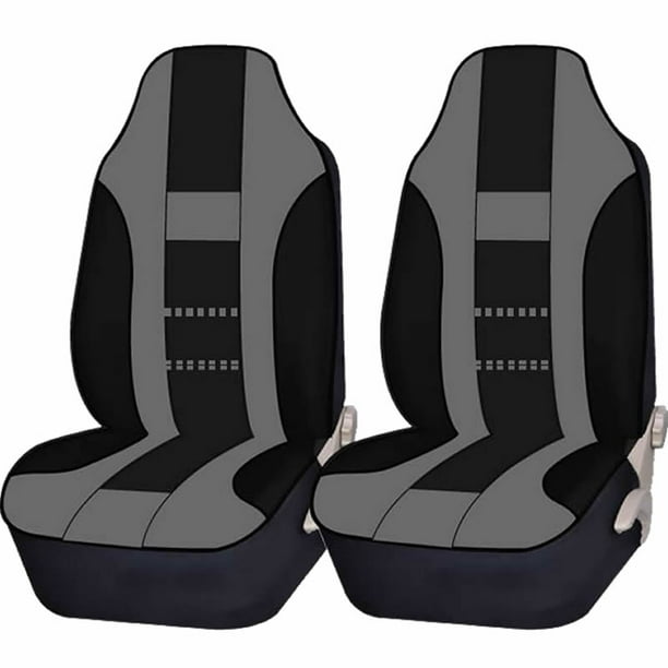 Premium Universalfit 2 Piece Front High Back Seat Covers Set for Car