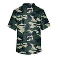thumbnail image 3 of Men's Short Sleeve V-Neck Print Chest Floral Print Pocket Carer Top, 3 of 3
