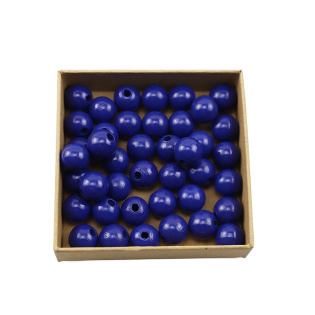 Bewildely 100 piezas de accesorios de madera, juego de bolas redondas de tamaño pequeño a la moda, juego de cuentas espaciadoras hechas a mano, collar de Kits de decoración para fiestas Bewildely HA064241-00