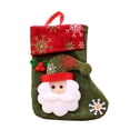 thumbnail image 1 of Inteprter Bolsas de Navidad Envoltura pequeña Papá Noel Muñeco de nieve Colgador Calcetines Goodie Bag Colgante de Navidad Joyas Barra de Kits de decoración para fiestas Papá Noel, 1 of 6