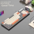 thumbnail image 1 of Teclado mecánico táctil con cable KM800, adecuado para juegos de deportes electrónicos, computadora portátil y oficina, 98 teclas, 1 of 4