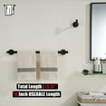 thumbnail image 3 of Double Towel Bar Matte Stainless Steel Bath Towel Rack for Bathroom Towel Holder Wall Mount Total Length TBLPB, 3 of 9
