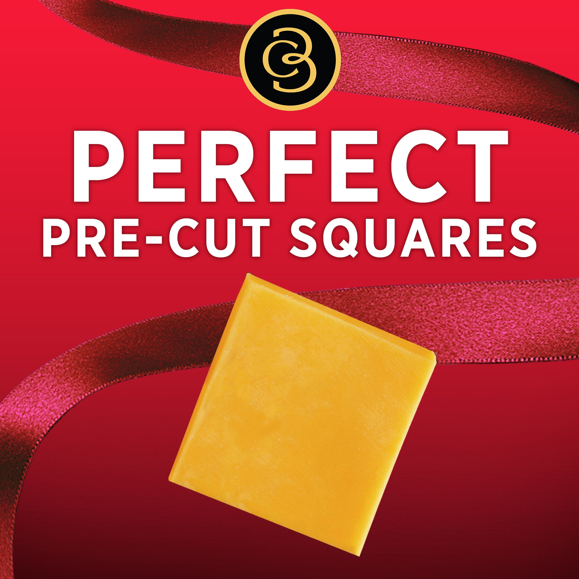 Cracker Barrel Cracker Cuts Extra Sharp Yellow Cheddar Cheese Slices, 24 ct Tray