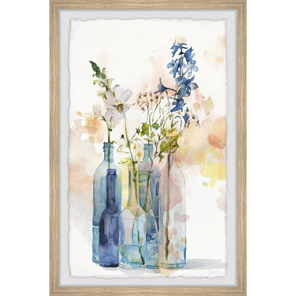 Parvez Taj Bottle Blues Framed Wall Art