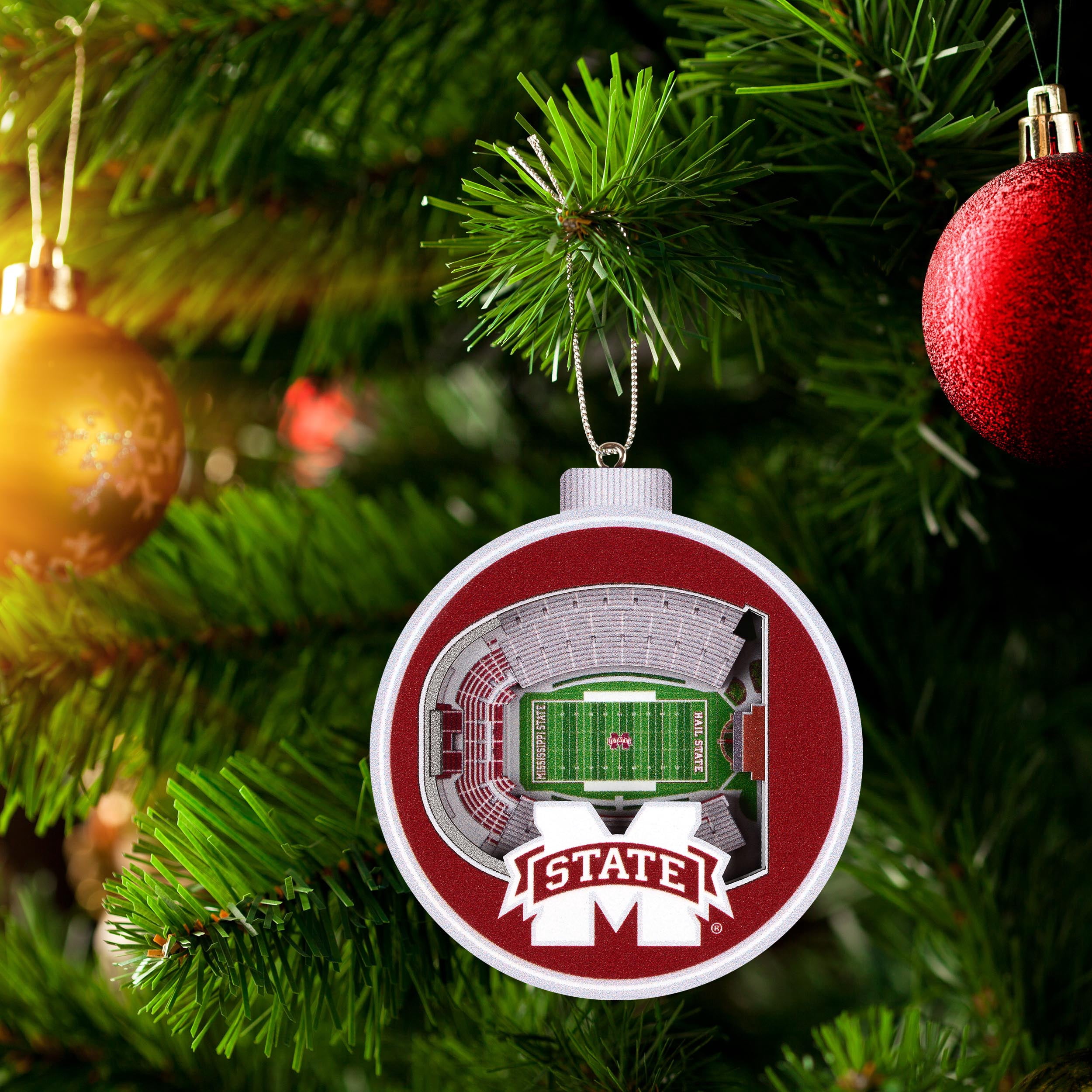 YouTheFan NCAA Mississippi State Bulldogs 3D StadiumView Ornament