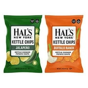 Hal's New York Kettle Cooked Potato Chips, Gluten Free, 2oz (Spicy Variety, Pack of 12)