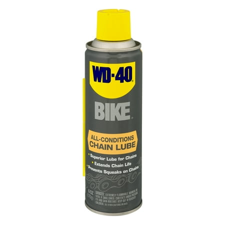 WD-40 Bike All-Conditions Chain Lube, 6.0 OZ (Best Bike Chain Cleaner)