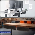 thumbnail image 5 of VIVO Black Dual Under Desk 17" Cable Management Trays, Wire Organizers (2 Pack), 5 of 9