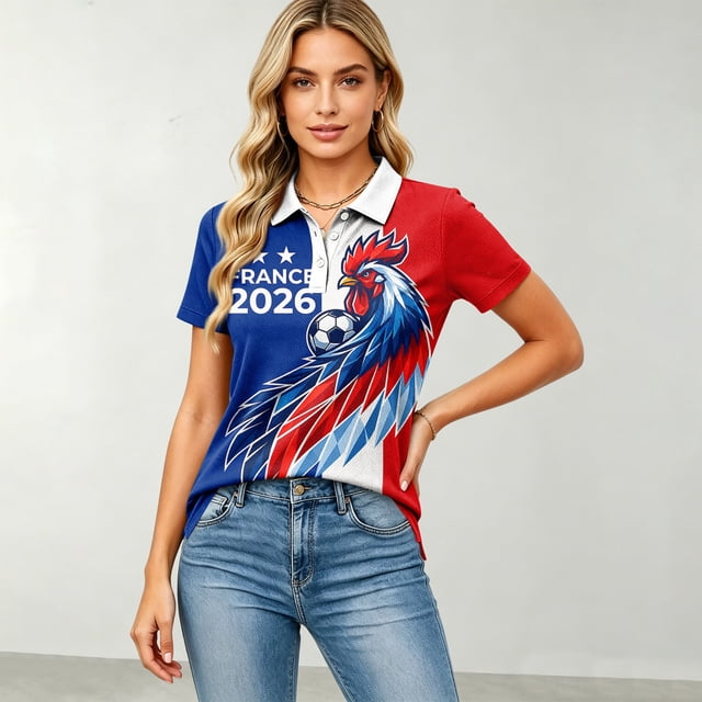 Women's Football Graphic T-Shirt, Women's Printed Short Sleeve Sports Top - Fashion Athletic Workout Shirt for Gym and Casual Wear for Soccer Tournament 2026 Vermilion Size: 3XL
