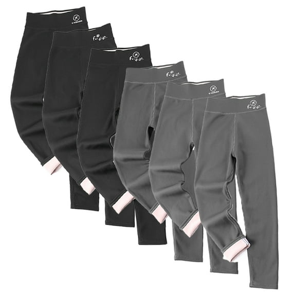 Godderr Kids Girls Winter Tights 1-14Y Girls Athletic Leggings for Baby Kids,Winter Thick High Waisted Pants for Girls Fleece Lined Tights Girls Uniform Pants for Girls