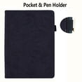 thumbnail image 4 of Fire 7 inch 12th Gen 2022 Case with Pencil Holder, Allyetch Embossed Mandala PU Leather Flip Folio Anti-Slip Stand Card Slots Wallet Cover for Kindle Fire 7 2022(12th Gen), Black, 4 of 5