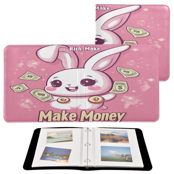 BZSMCE Photo Album Book Scrapbooking Dollar Rabbit Printed Picture Album