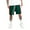 Hunter Green/Red, variant on Hat and Beyond Men's Athletic Stripe Track Shorts with Drawstring