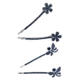 thumbnail image 1 of Miangastore Rhinestone Hair Accessories Dark Blue 2Pairs 6.50X1.00X0.50cm, 1 of 9
