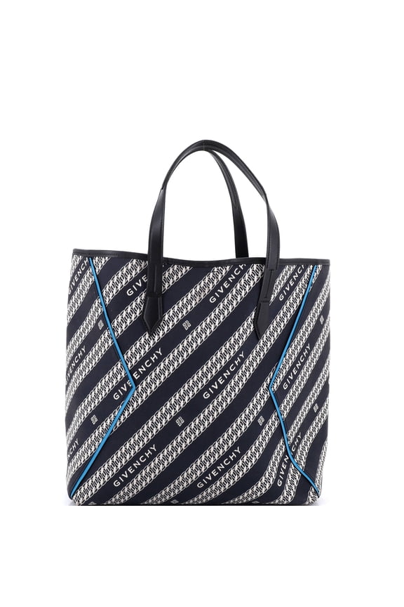 Pre-Owned Bond Shopper Tote Logo Jacquard Canvas Medium By Rebag