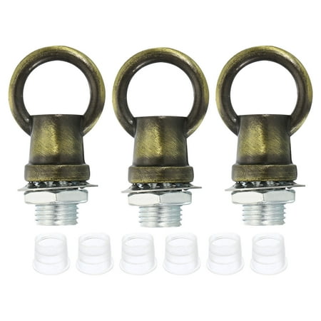 

Uxcell M10 Thread Lifting Eye Nut Female Loop Holder Hook Ring 8kg Load 14mm Bronze 3 Set