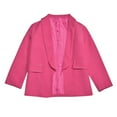 thumbnail image 6 of FAIWAD Girls Blazer Long Sleeve Formal Suit Jacket Open Front Inner Pocket Coat for Kids 3-14 Year, 6 of 8