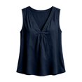 thumbnail image 4 of Breezora Womens Summer Loose V Neck Sleeveless Tank Top Solid Lightweight Breezy Casual Blouse, 4 of 6