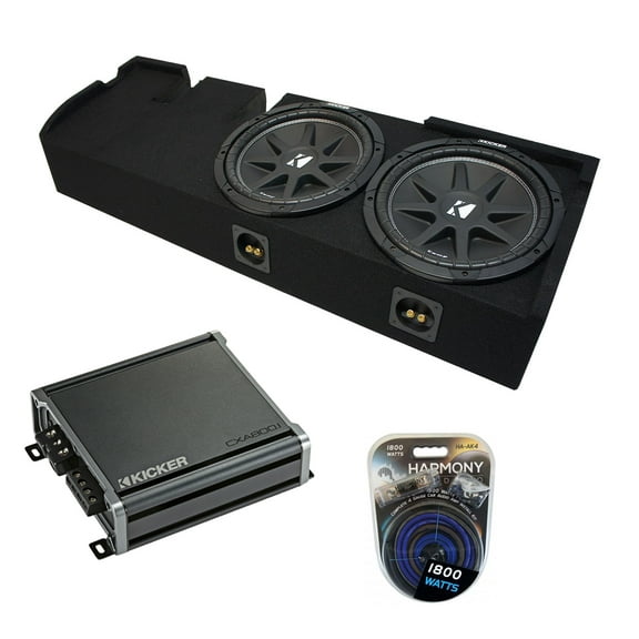 2001-2003 Ford F-150 Super Crew Truck Kicker Comp C10 Dual 10" Sub Box CXA800.1