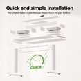 thumbnail image 4 of 47.2 Inch Electric Standing Desk with Double Drawers & Stand up Desk with Storage Shelf, Height Adjustable Ergonomic Home Office Desk with Hooks, Computer Workstation for Home and Office, White, 4 of 9