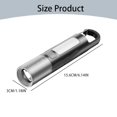 thumbnail image 3 of Liquidation! 2 Pcs Lampe de Poche Multi-Usage Zoomable & Banque d'Alimentation avec Boucle Lampes de Poche LED Haute Puissance 3 Modes et Polyvalent pour Usage Extérieur et Domestique Lampe de Poche, Blanc, 3 of 9