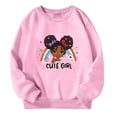 thumbnail image 2 of WOYY Toddler Girl's Sweatshirt Cartoon Print Crew Neck Pullover Casual Loose Sweatshirts, 2 of 5