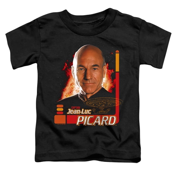 Star Trek Captain Picard Toddler T-Shirt Black