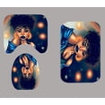 thumbnail image 3 of 4PCS/Set Gorgeous African Woman Shower Curtain Afro Girl Bath Curtain Waterproof Fabric Cloth Bathtub Curtains, Non-Slip Bathroom Rugs Bath Mats Toilet Carpet Black Art, Sexy Girl, 3 of 7
