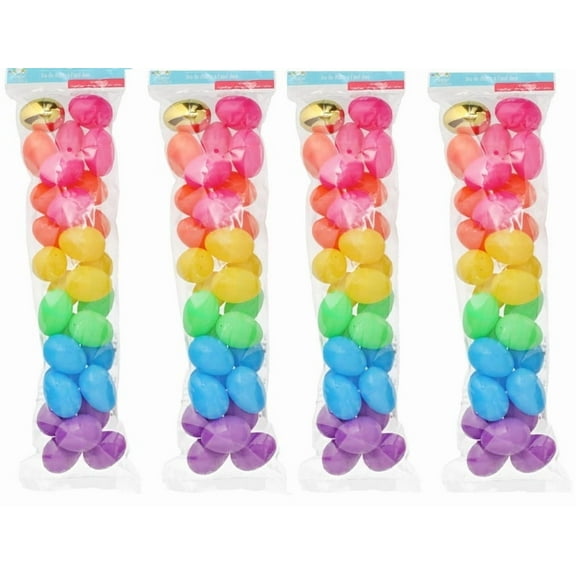 KDZO Colorful Fillable Easter Eggs – 30 Ct with Special Golden Egg for Easter Hunts & Festive Decor Set of 4