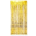 thumbnail image 3 of Weddingstar Metallic Foil Fringe Curtain Photo Backdrop - Gold, 3 of 3