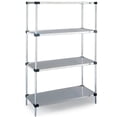 thumbnail image 2 of Metro 5414300 74 in. Super Erecta Site Select Industrial Wire Shelving Post - Chrome, 2 of 5