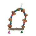 thumbnail image 3 of Parrots Swing Perch, Hook Fixed Bird Swing Toy  For Parakeet For Cockatiel S, 3 of 8