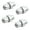 4PCS silver, variant on 4Pcs Brake Lever Barrrel Adjuster For Cable Tension Tuning Road Mtb Bikes Cycles M10 Bicycle Accessories Brake For Bicycle Bike