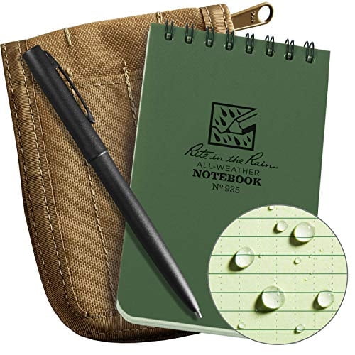 Cuaderno resistente al clima Rite in the Rain 3' x 5' Kit Cubierta CORDURA en tan
