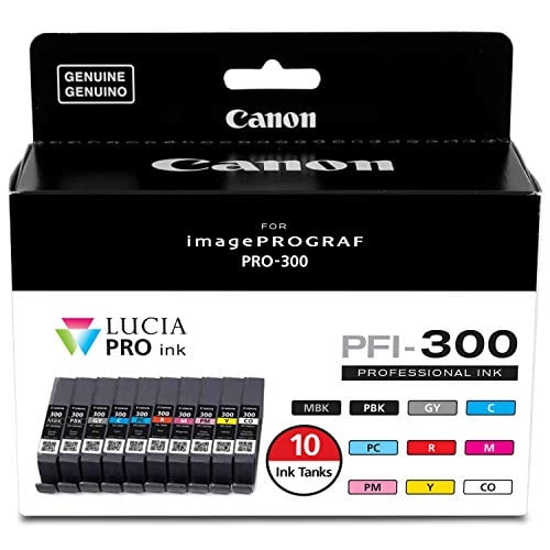 Tinta Canon PFI-300 Lucia PRO (10 depósitos de tinta)