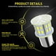 thumbnail image 2 of Bombillas LED Efoxcity 1156, paquete de 10 unidades, 12 V, 650 lúmenes, blancas, para coche, 2 of 7