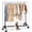 Silver Z base with Display Arms & Cover, variant on HOKEEPER 400LBS Commercial Z Base Garment Rack Heavy Duty Clothing Rack Height Adjustable Rolling Clothes Rack for Hanging Clothes Racks on Wheels Portable Z Rack Chrome Finish