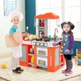 thumbnail image 2 of Costway Play Kitchen Set 67 PCS Kitchen Toy For Kids W/Food &Realistic Lights & Sounds, 2 of 10