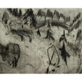 thumbnail image 2 of Albert Müller 18x15 Gold Ornate Wood Frame and Double Matted Museum Art Print Titled - Bergweide (1925), 2 of 4