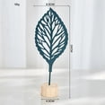 thumbnail image 2 of Sinkoo 6Pcs Metal Leaf Iron Ornament Creative Modern Desktop Decor，Ginkgo Olive leaf, for Living Room, Hotel, Office, Bedroom, Bookshelf, Unique Household Ironwork Craft (Blue), 2 of 7