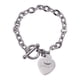 thumbnail image 1 of Pulseras Mujer LuckyLy Dijes Corazón Acero Inoxidable Zirconia Cúbica Modelo Uma Plateado UNITALLA, 1 of 7